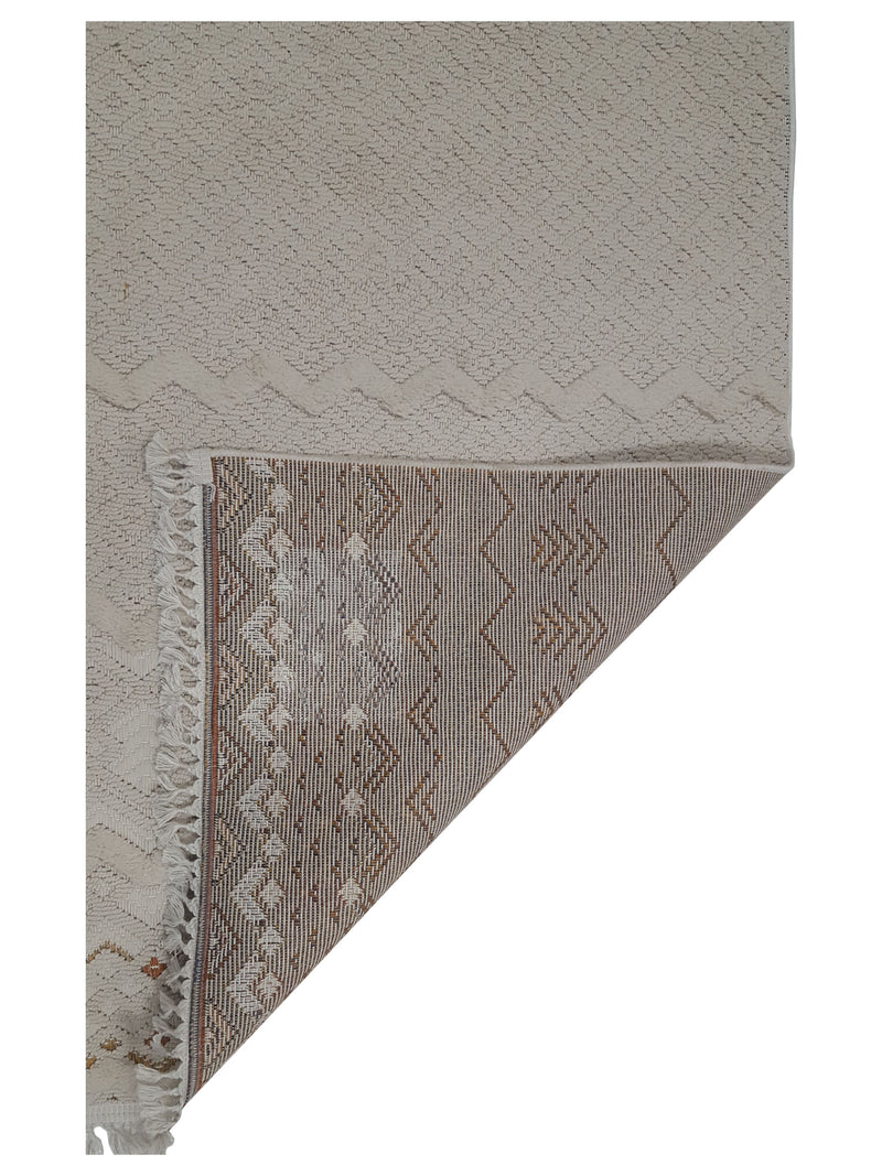 Pacific Aero 69734 Ivory Lt.Brown Modern Power Loom Rug
