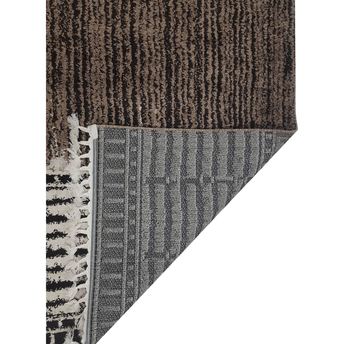 Pacific Aero 69741 Black White Modern Power Loom Rug