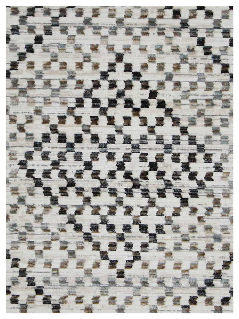 Pacific Aero 69742 Ivory Black Modern Power Loom Rug