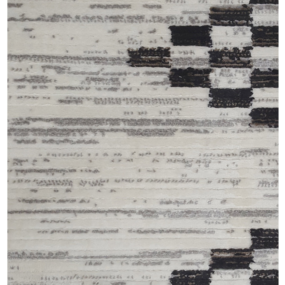 Pacific Aero 69743 Black Ivory Modern Power Loom Rug