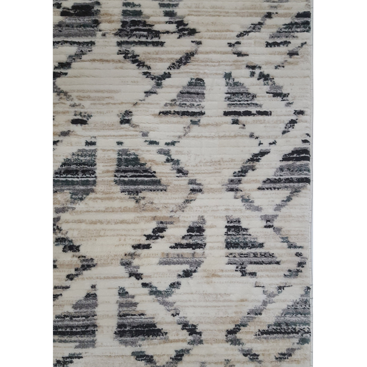 Pacific Aero 69744 Ivory Grey Modern Power Loom Rug