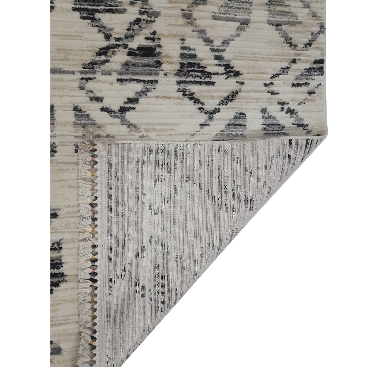Pacific Aero 69744 Ivory Grey Modern Power Loom Rug