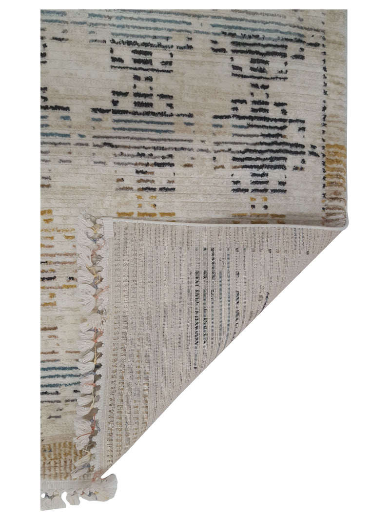 Pacific Aero 69745 Beige Multi Modern Power Loom Rug