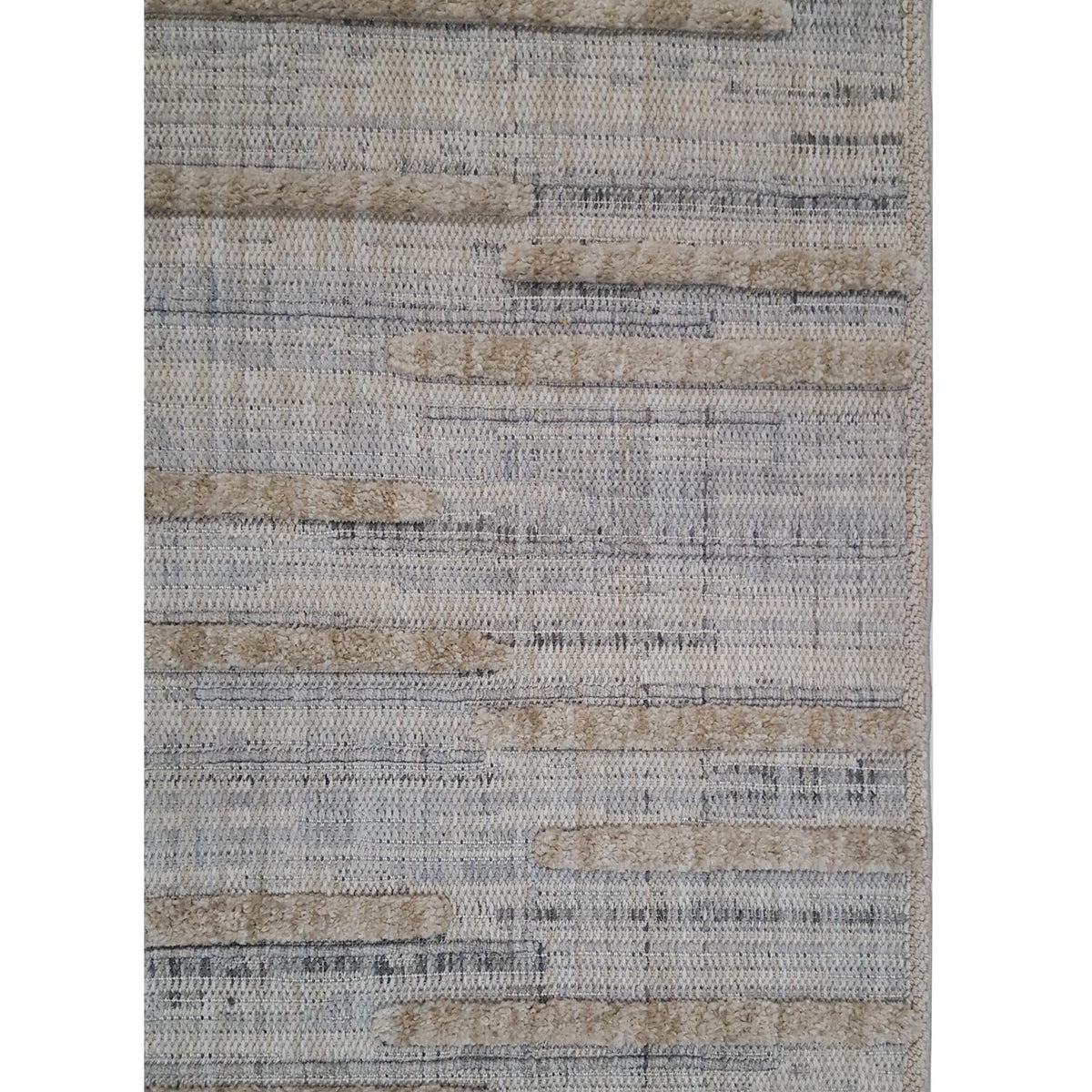 Pacific Aero 69746 Silver Khaki Modern Power Loom Rug