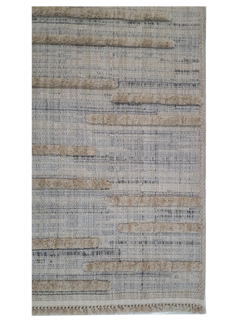 Pacific Aero 69746 Silver Khaki Modern Power Loom Rug