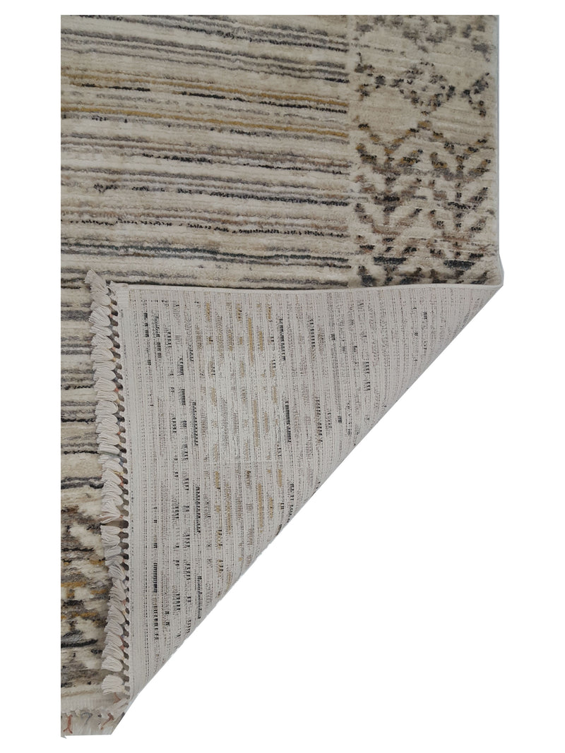 Pacific Aero 69749 Ivory Grey Modern Power Loom Rug