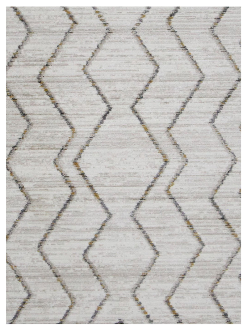 Pacific Aero 69750 Ivory Multi Modern Power Loom Rug