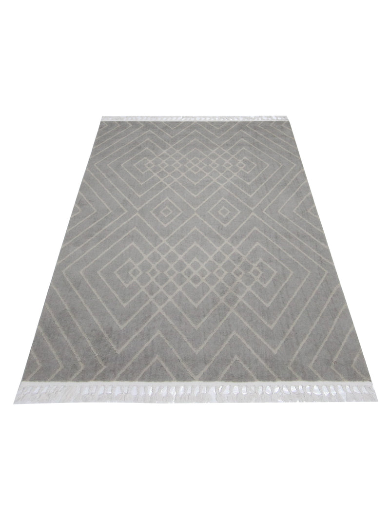 Pacific Aero 69751 Grey Ivory Modern Power Loom Rug