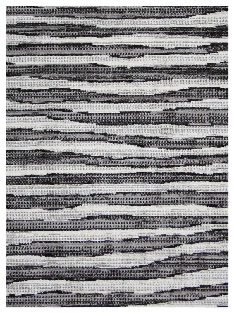 Pacific Aero 69754 Black Ivory Modern Power Loom Rug