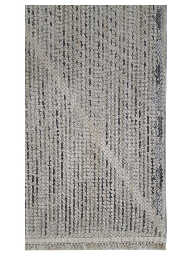 Pacific Aero 69756 Ivory Grey Modern Power Loom Rug
