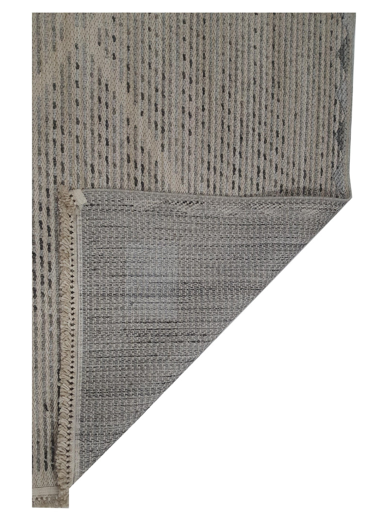 Pacific Aero 69756 Ivory Grey Modern Power Loom Rug