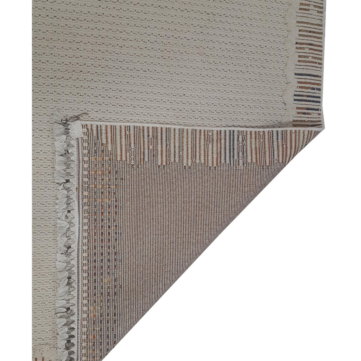 Pacific Aero 69758 Ivory Brown Modern Power Loom Rug