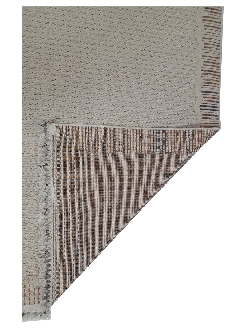 Pacific Aero 69758 Ivory Brown Modern Power Loom Rug