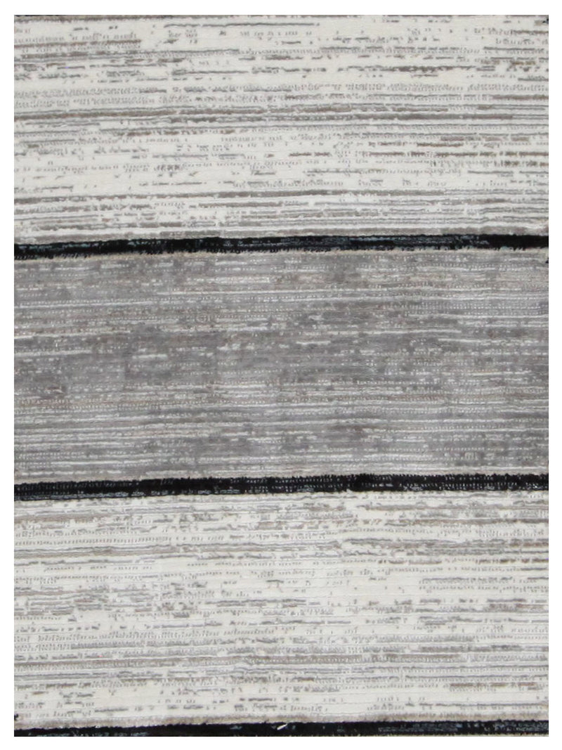 Pacific Aero 69759 Ivory Black Modern Power Loom Rug
