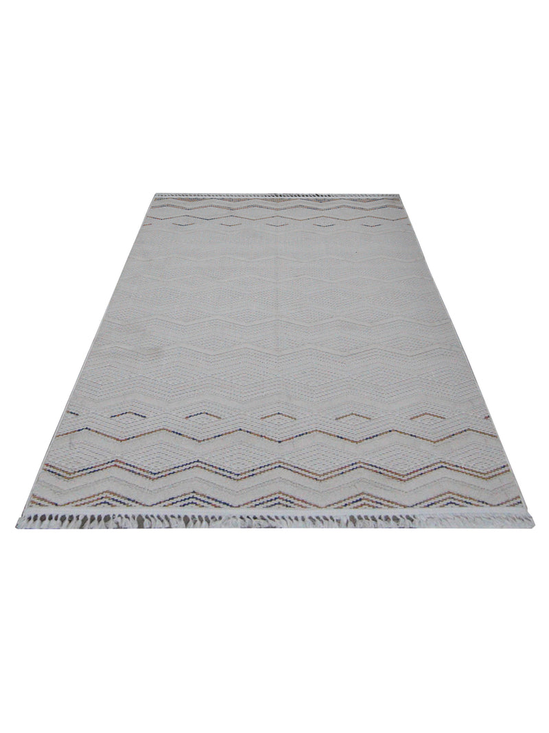 Pacific Aero 69764 Ivory Khaki Modern Power Loom Rug
