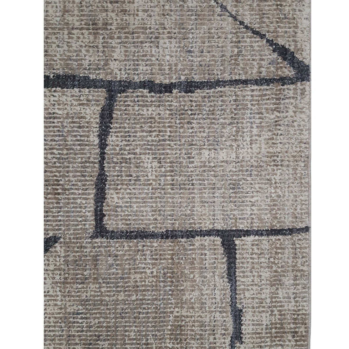 Pacific Aero 69765 Khaki Brown Modern Power Loom Rug