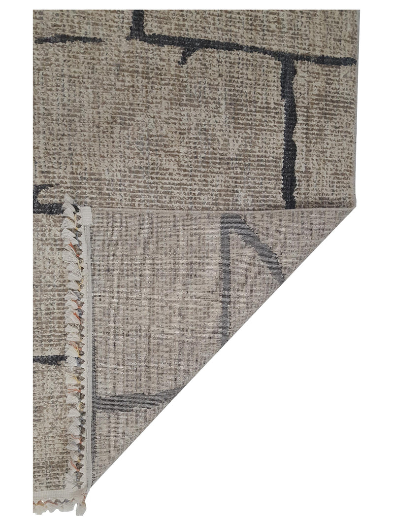 Pacific Aero 69765 Khaki Brown Modern Power Loom Rug