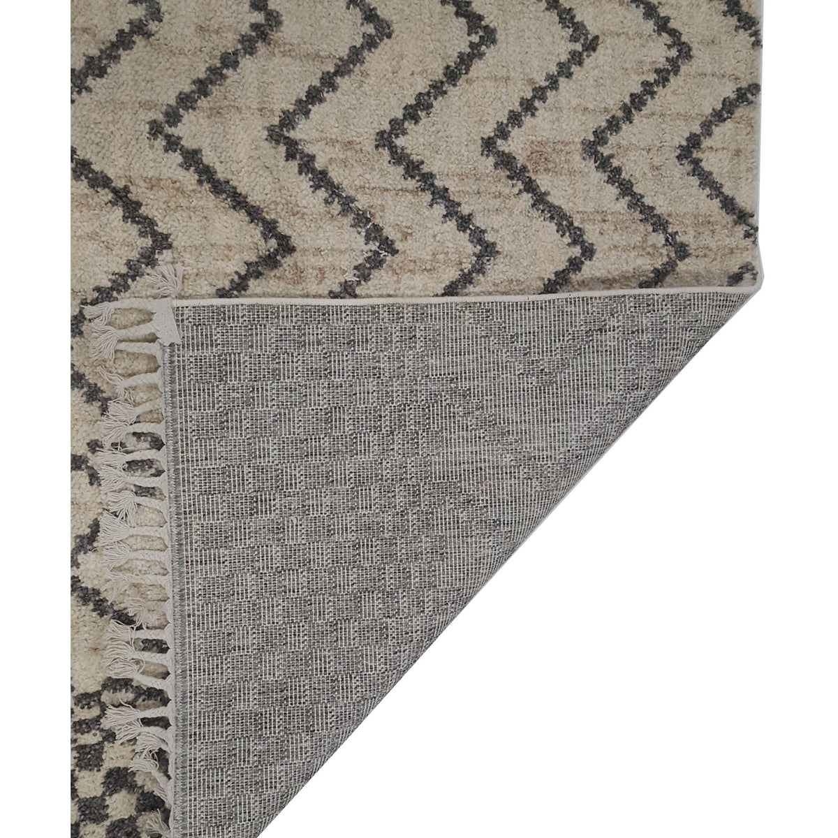 Pacific Aero 69769 Beige Grey Modern Power Loom Rug