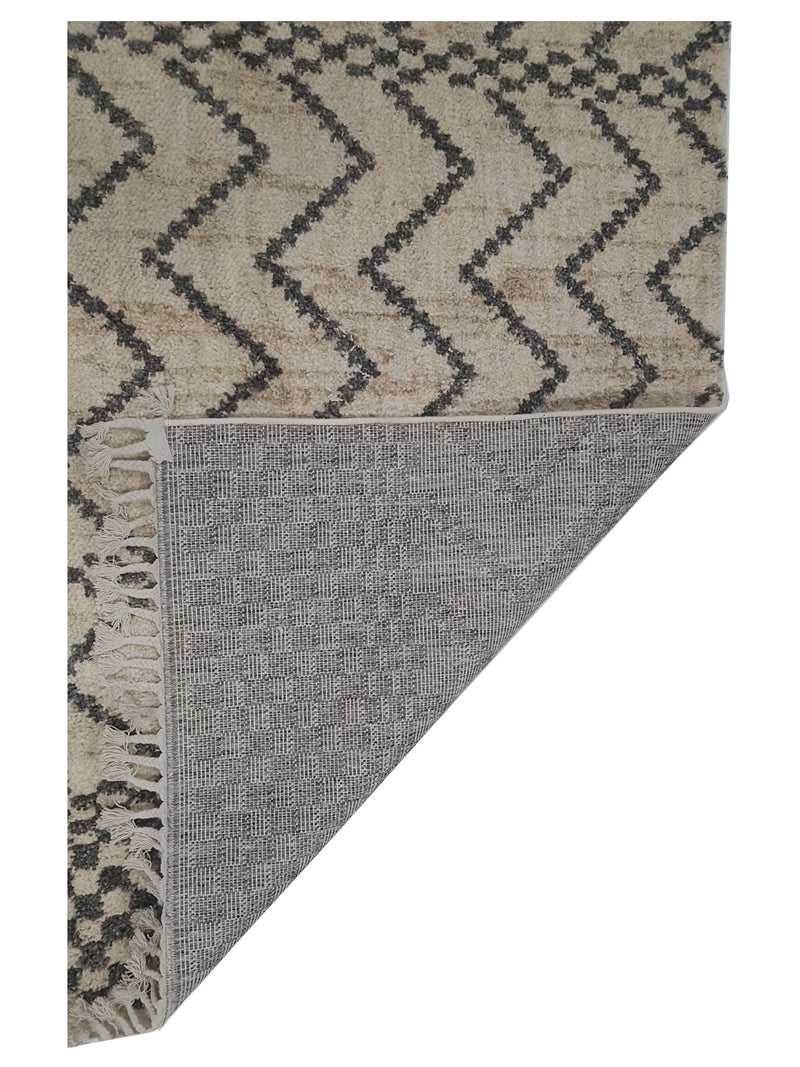 Pacific Aero 69769 Beige Grey Modern Power Loom Rug