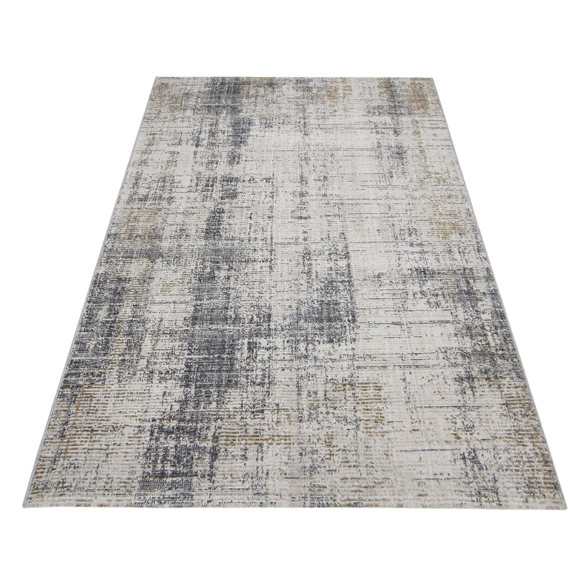Pacific Aero 69770 Ivory Grey Modern Power Loom Rug
