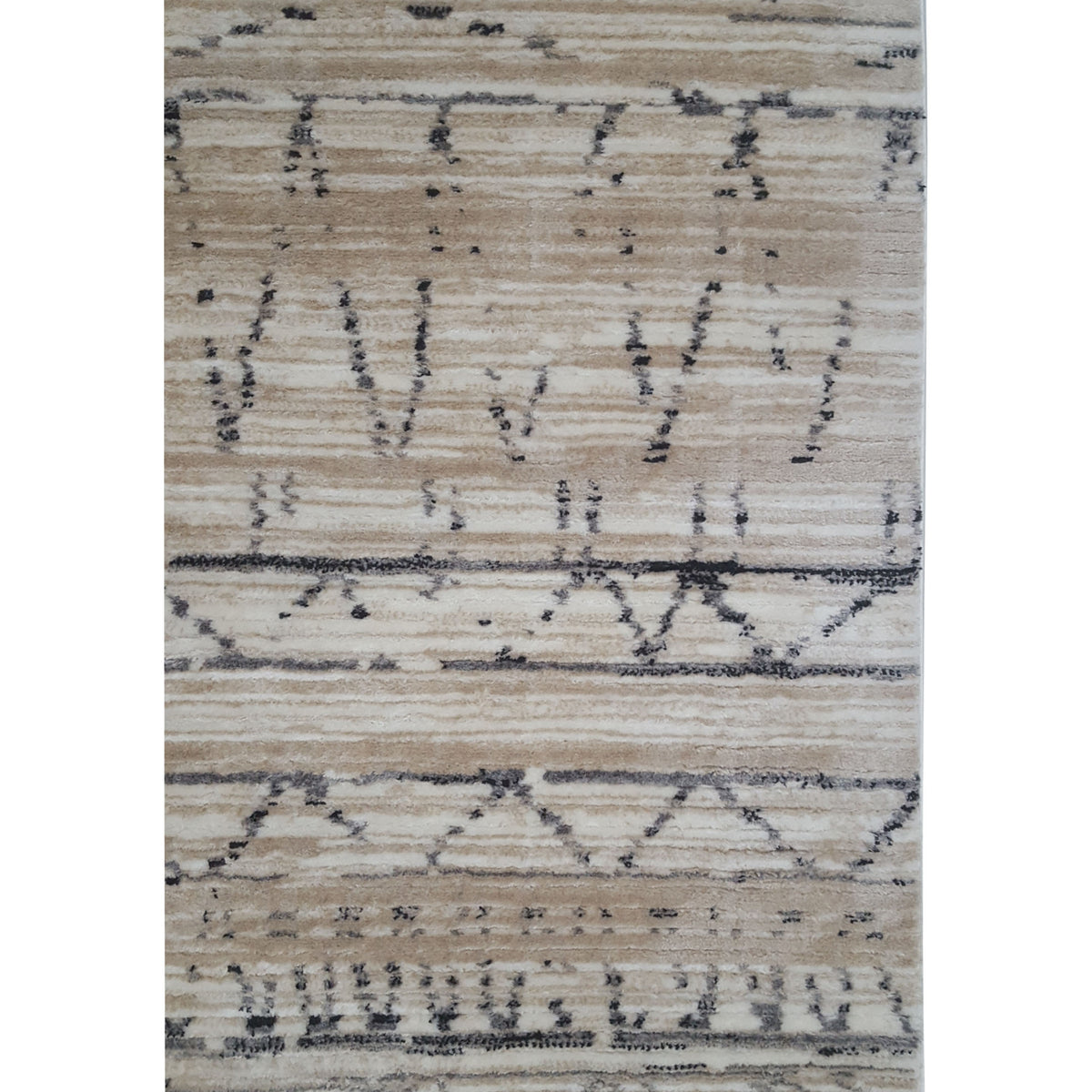Pacific Aero 69775 Khaki Beige Modern Power Loom Rug