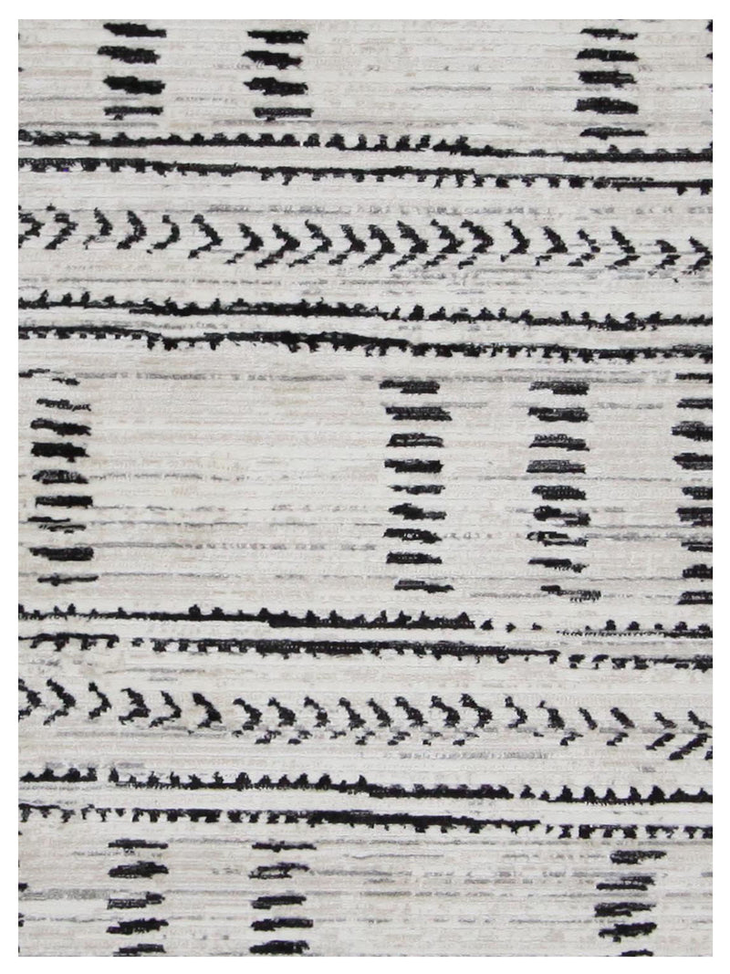 Pacific Aero 69776 Beige Black Modern Power Loom Rug