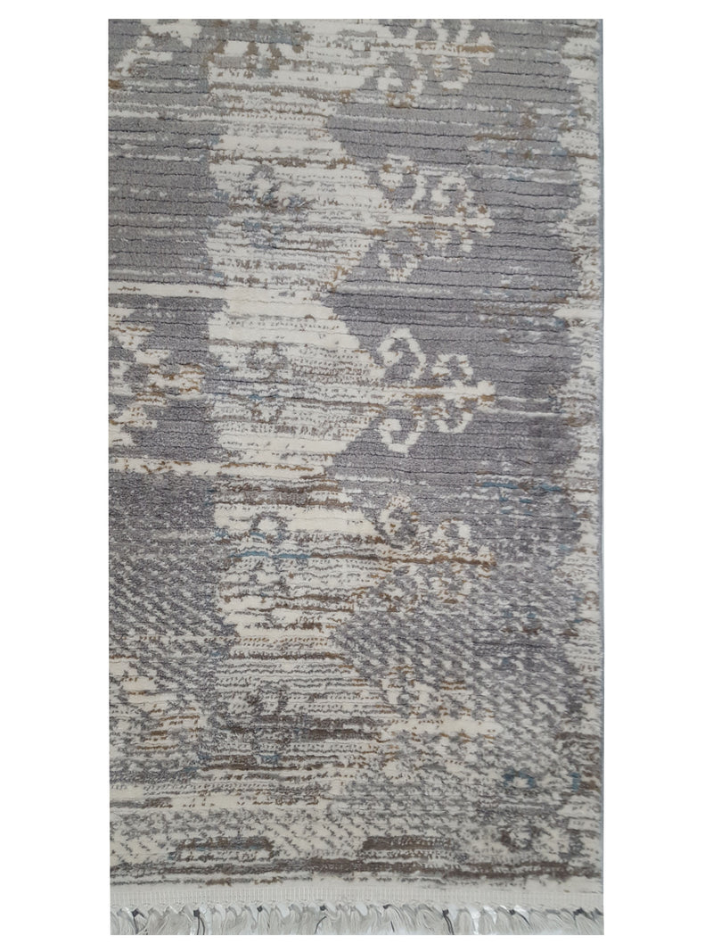Pacific Aero 69777 Beige Grey Modern Power Loom Rug