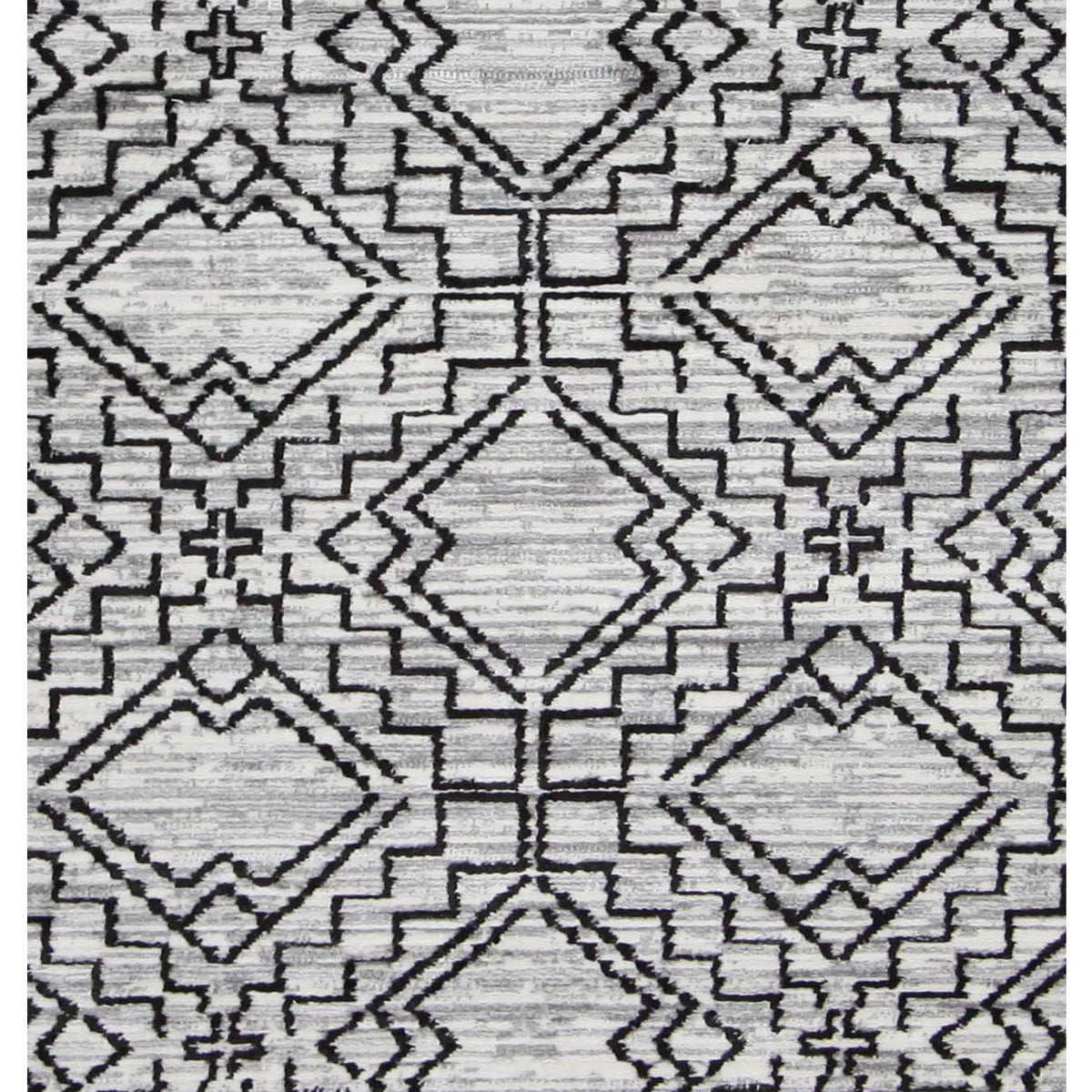 Pacific Aero 69778 Black Ivory Modern Power Loom Rug