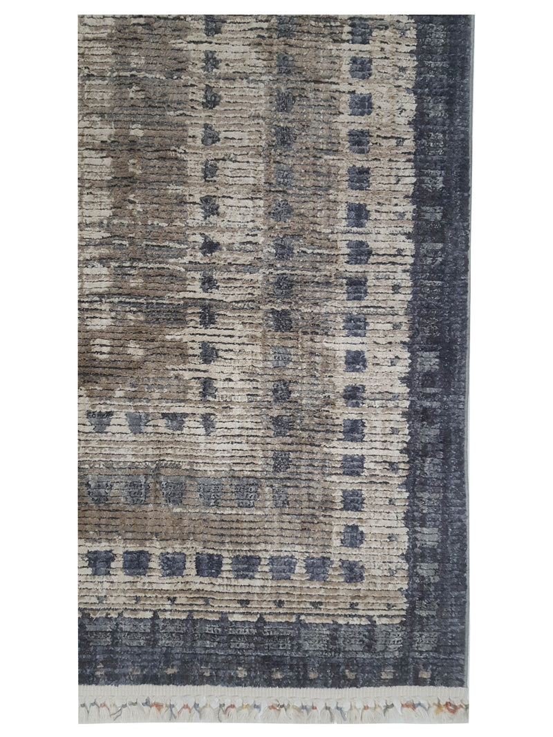 Pacific Aero 69779 Ivory Grey Modern Power Loom Rug