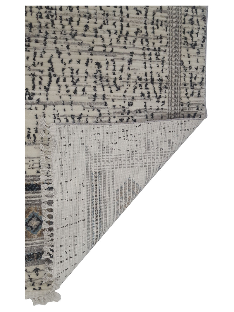 Pacific Aero 69781 Ivory Grey Modern Power Loom Rug