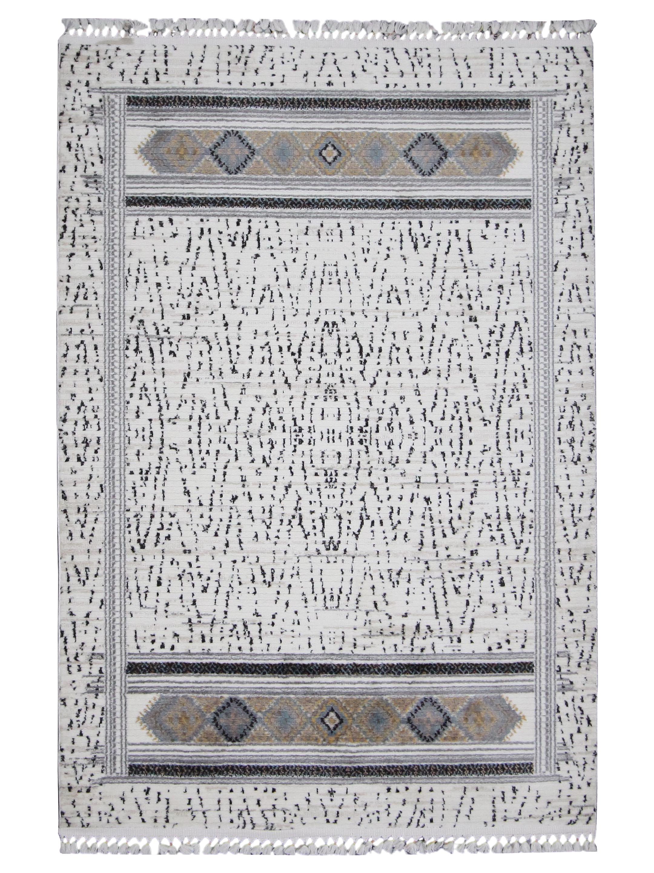 Pacific Aero 69781 Ivory Grey Modern Power Loom Rug – Pacific Rugs