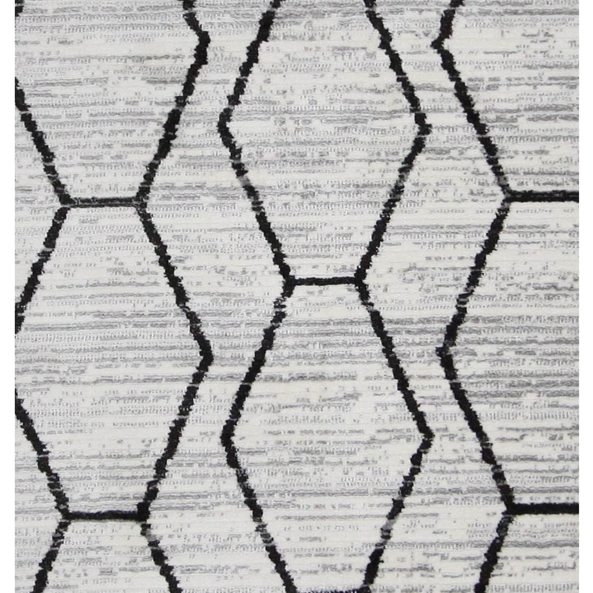 Pacific Aero 69782 Ivory Grey Modern Power Loom Rug