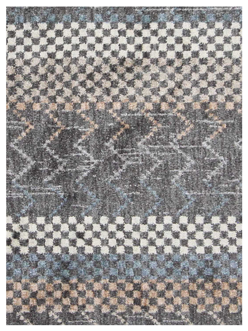 Pacific Aero 69784 Grey Orange Modern Power Loom Rug