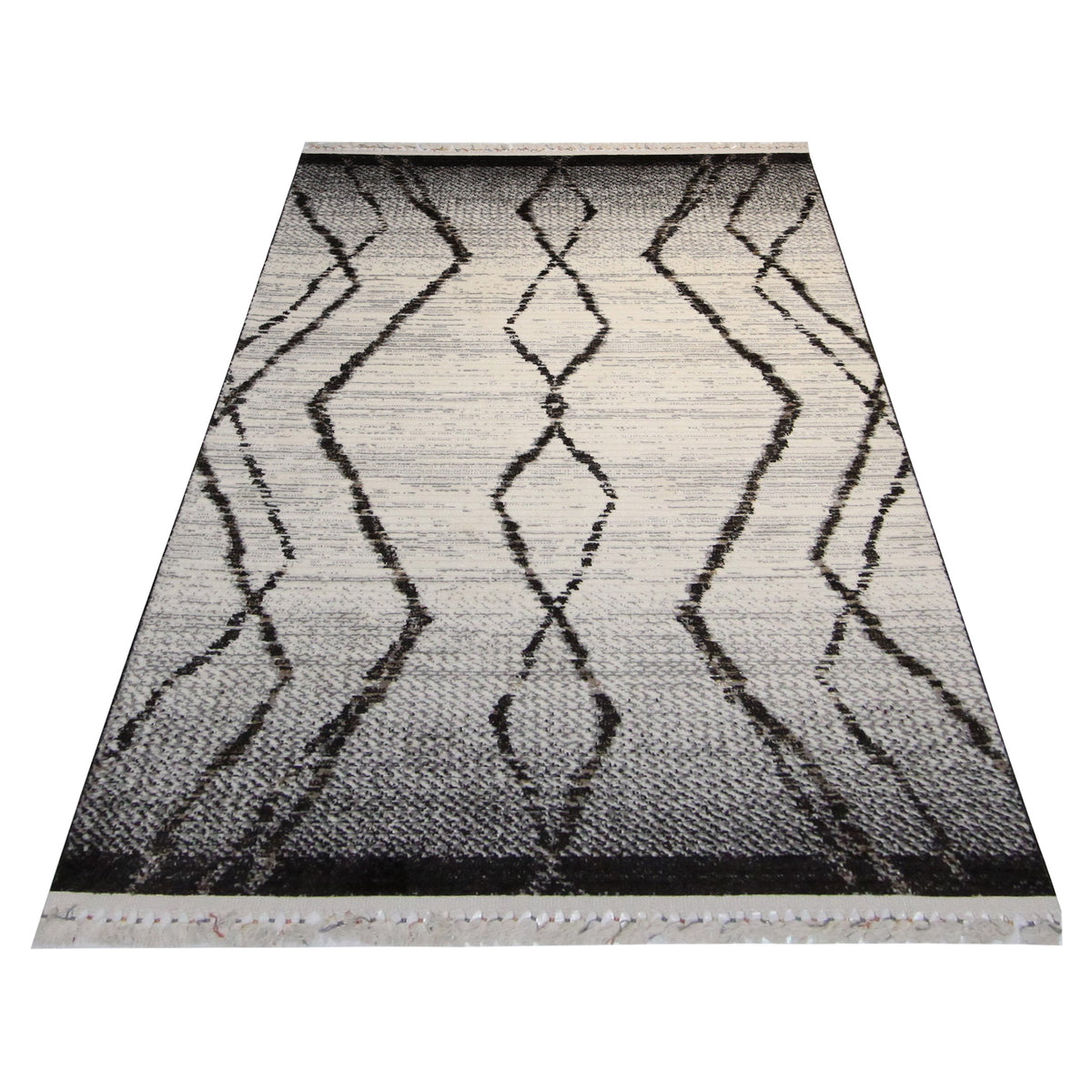 Pacific Aero 69786 Beige Grey Modern Power Loom Rug