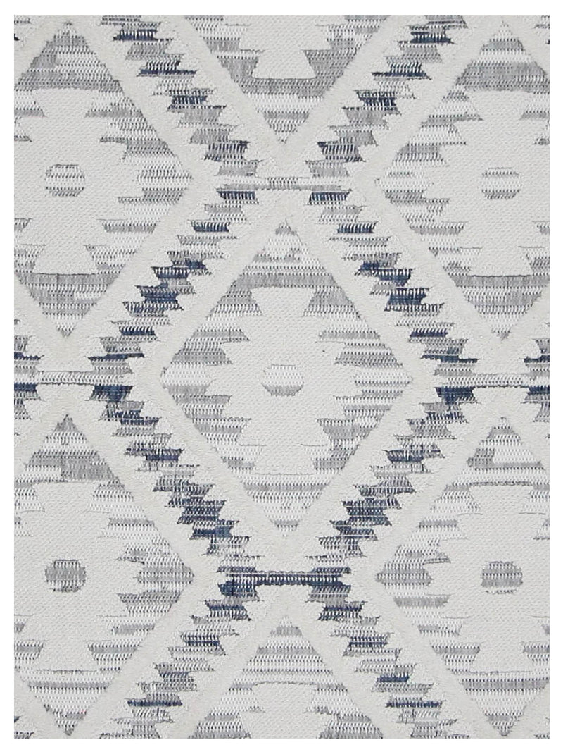Pacific Aero 69787 Ivory Blue Modern Power Loom Rug