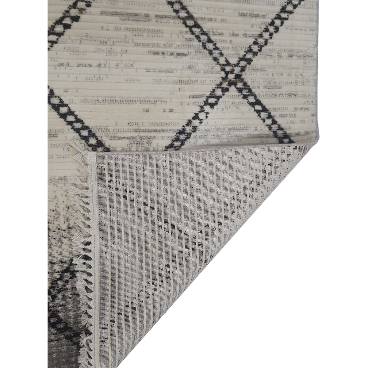 Pacific Aero 69788 Ivory Grey Modern Power Loom Rug