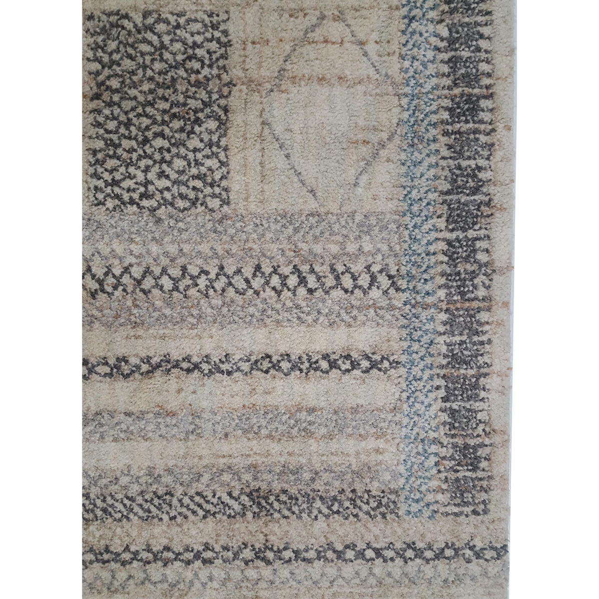 Pacific Aero 69789 Ivory Grey Modern Power Loom Rug