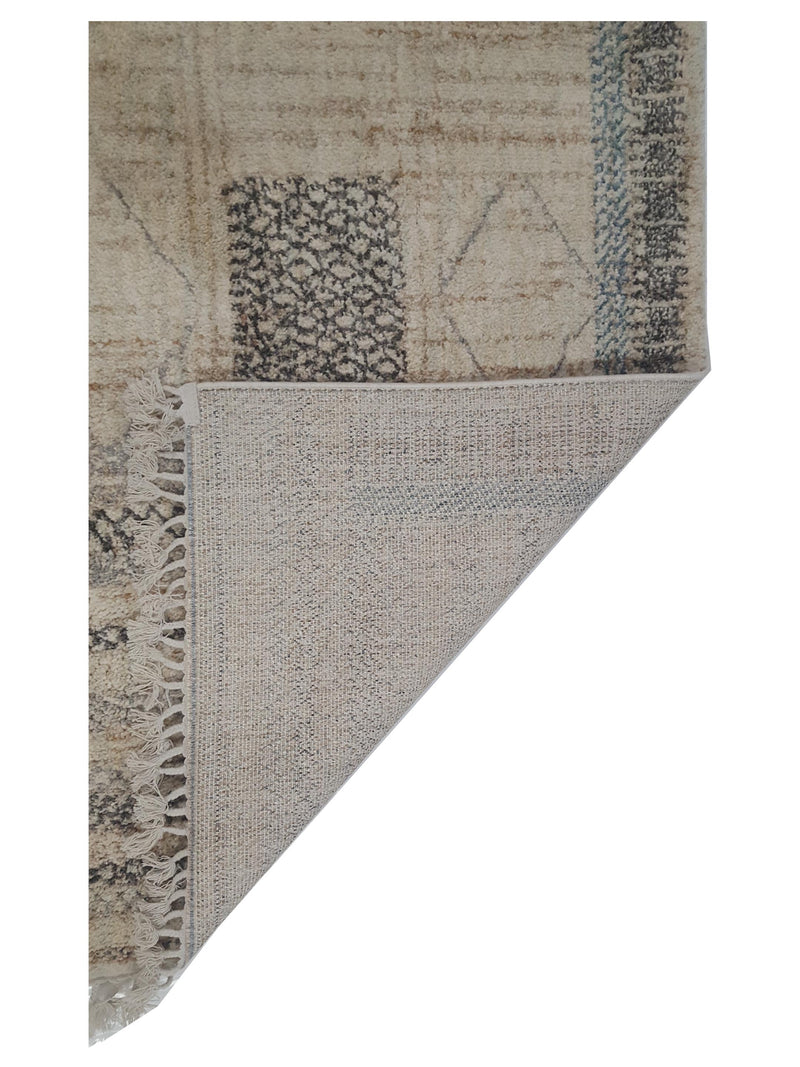 Pacific Aero 69789 Ivory Grey Modern Power Loom Rug