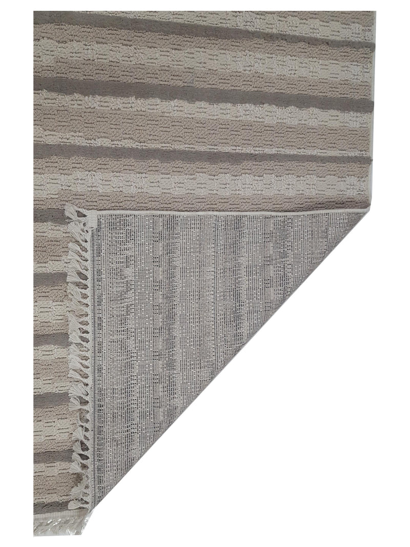 Pacific Aero 69791 Ivory Grey Modern Power Loom Rug