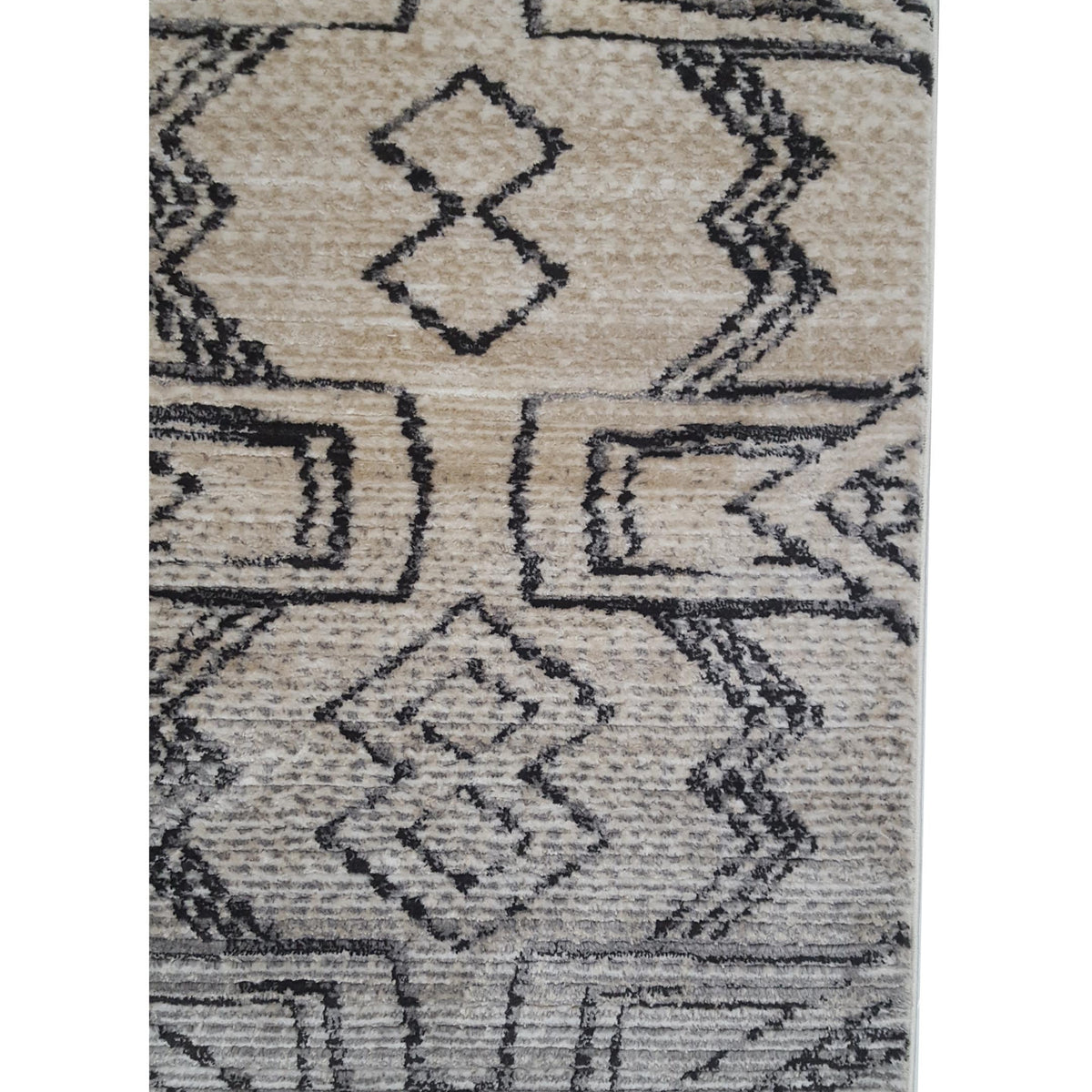Pacific Aero 69792 Ivory Grey Modern Power Loom Rug