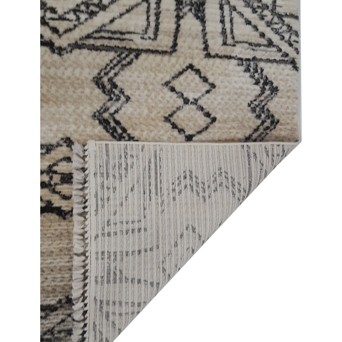 Pacific Aero 69792 Ivory Grey Modern Power Loom Rug
