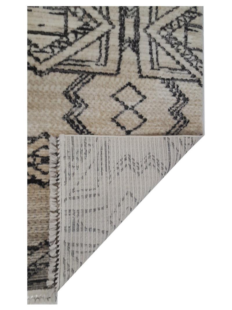 Pacific Aero 69792 Ivory Grey Modern Power Loom Rug