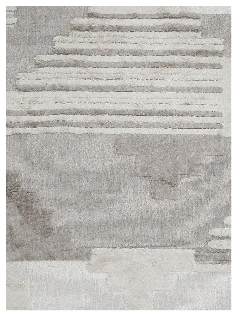 Pacific Aero 69793 Ivory Grey Modern Power Loom Rug