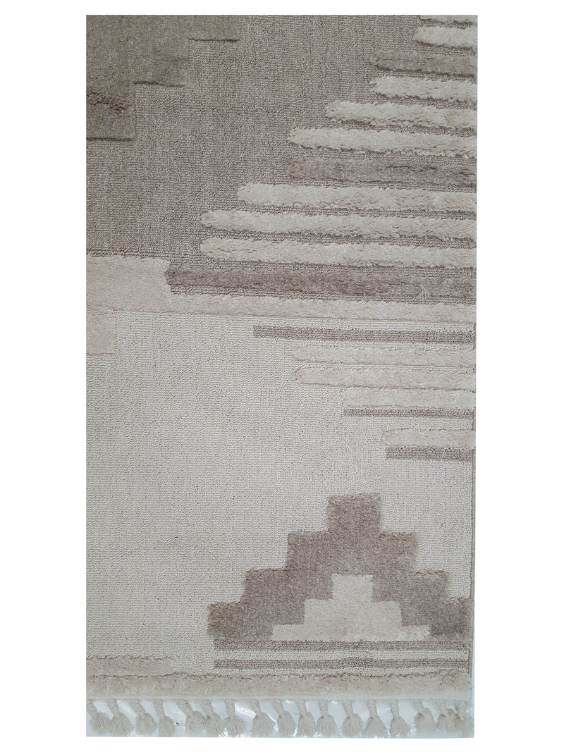 Pacific Aero 69793 Ivory Grey Modern Power Loom Rug