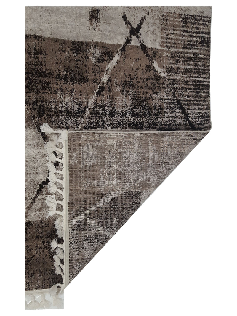 Pacific Aero 69794 Ivory Grey Modern Power Loom Rug