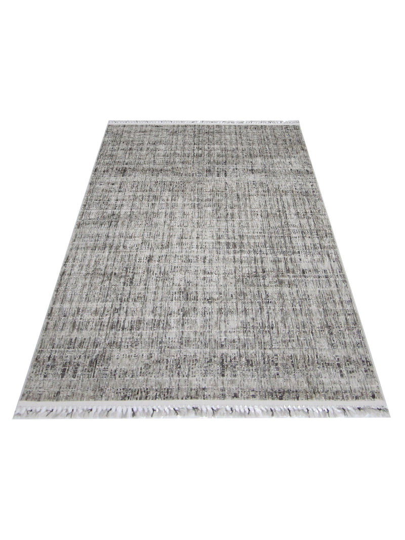 Pacific Aero 69795 Ivory Grey Modern Power Loom Rug