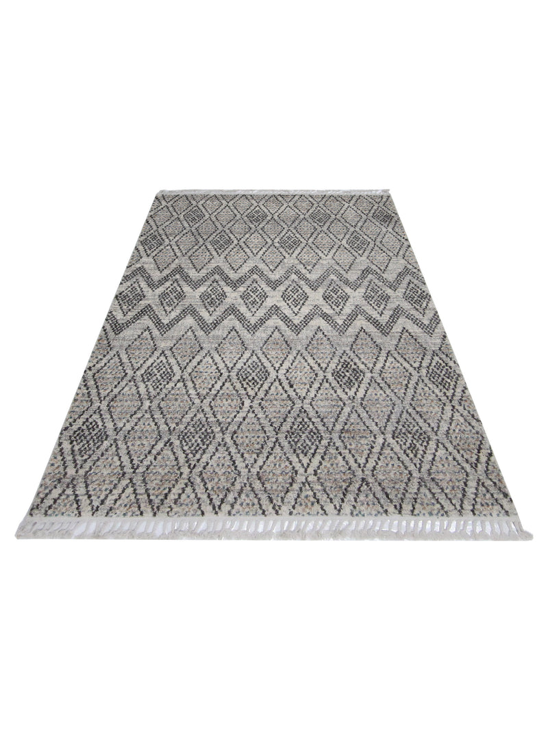 Pacific Aero 69801 Beige Grey Modern Power Loom Rug