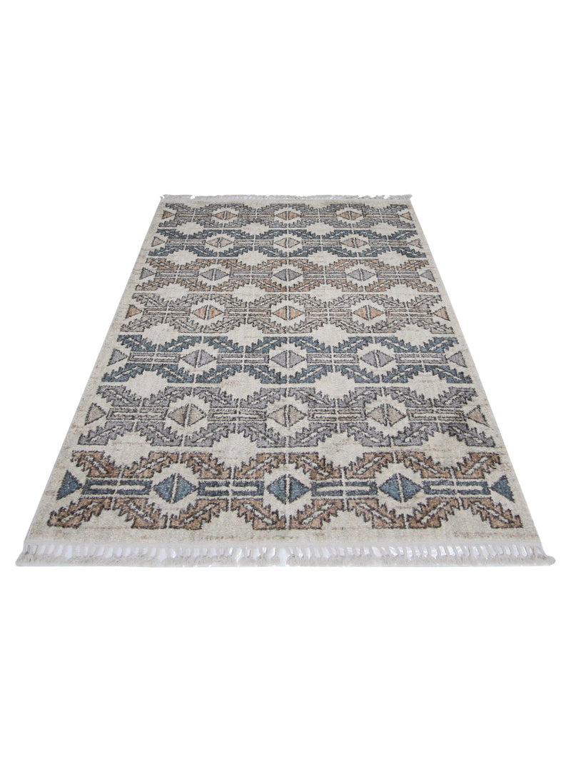 Pacific Aero 69802 Beige Multi Modern Power Loom Rug