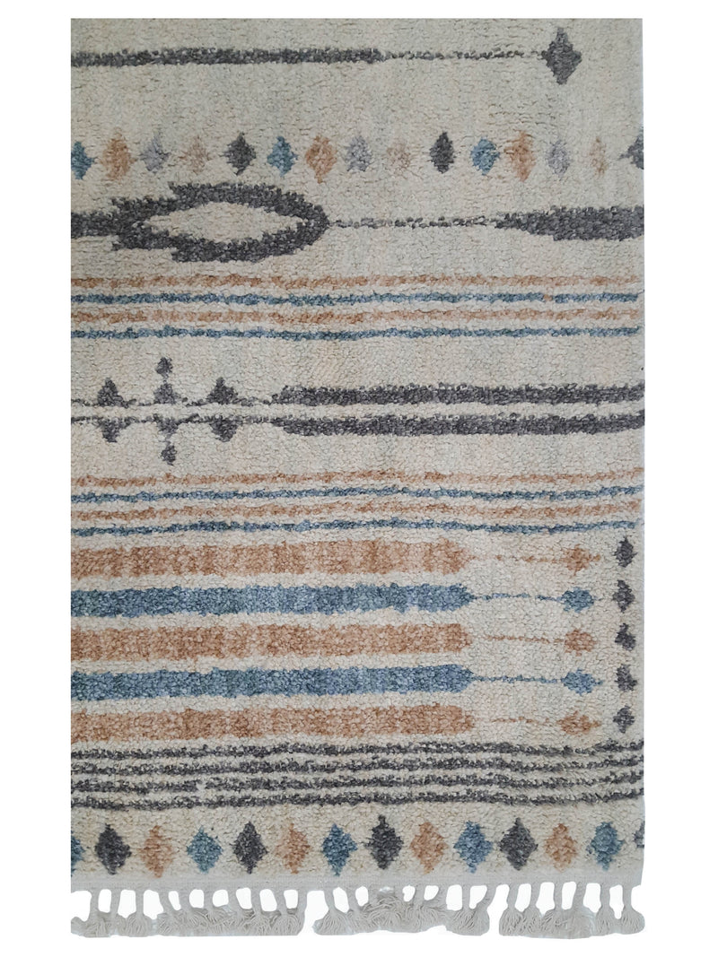 Pacific Aero 69807 Beige Multi Modern Power Loom Rug