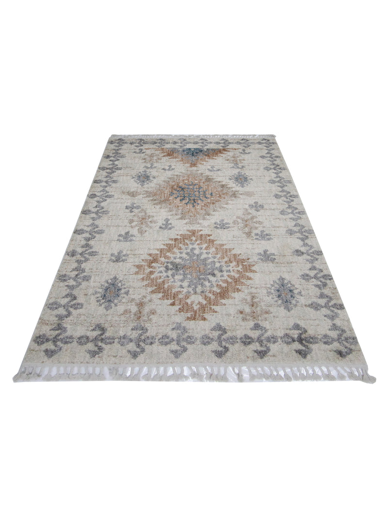 Pacific Aero 69810 Beige Multi Modern Power Loom Rug
